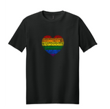 Holographic Pride Heart t-shirt