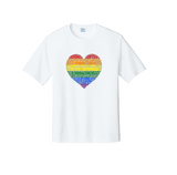 Holographic Pride Heart t-shirt